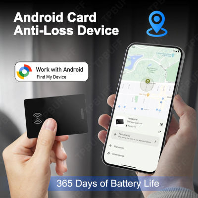 Cartera Tarjeta antipérdida Google GPS Seguimiento Android Etiqueta de ubicación inteligente con Google Find Hub Tracker Cargador inalámbrico Buscador de llaves