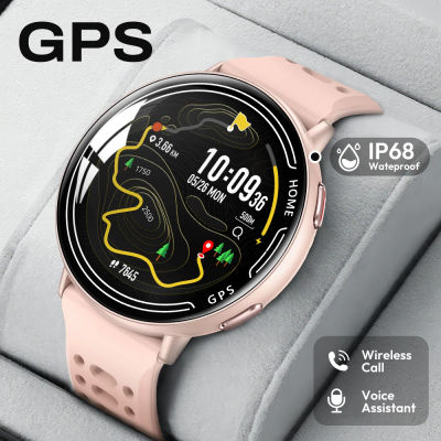 Reloj inteligente con GPS incorporado, llamada Bluetooth, deporte al aire libre, IP68, resistente al agua, 100 + modo deportivo, Monitor de ritmo cardíaco, reloj inteligente de salud para mujer