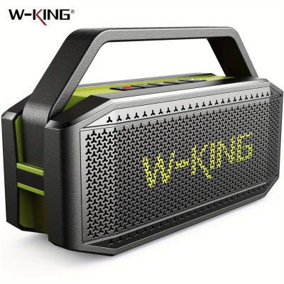 W-KING (100W Pico) Altavoces Bluetooth portátiles de 60W con subwoofer, altavoz exterior Altavoz impermeable inalámbrico Bluetooth