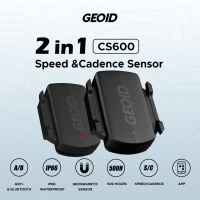 GEOID CS600 Sensor inteligente de velocidad y cadencia de ciclismo Bluetooth 5,0/ANT + transmisión de modo Dual Sensor de velocidad de bicicleta impermeable