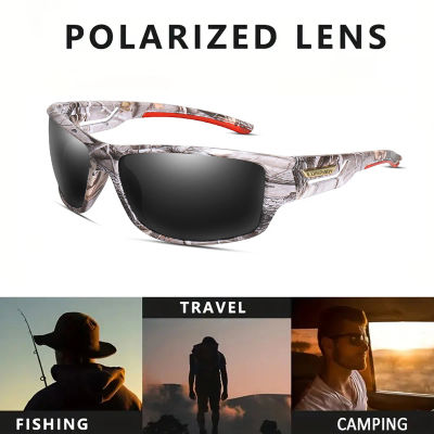 LOISRUBY gafas de sol polarizadas para pescar para hombre, gafas de camuflaje para conducir, deportes al aire libre, ciclismo, correr, gafas UV400