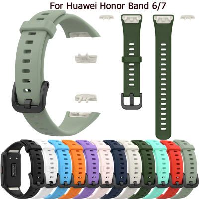 Correa para Huawei Band 6 pulsera suave pulsera deportiva hebilla Correa de reloj para Huawei honor 7 6 Smartwatch Correa accesorios de cinturón