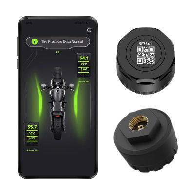 Sistema de Monitoreo de Presión de Neumáticos (TPMS) para Motocicleta, 2 Sensores, Bluetooth 5.0, Probador de Neumáticos para Pit Bike, Kit de Diagnóstico, Accesorios para Moto
