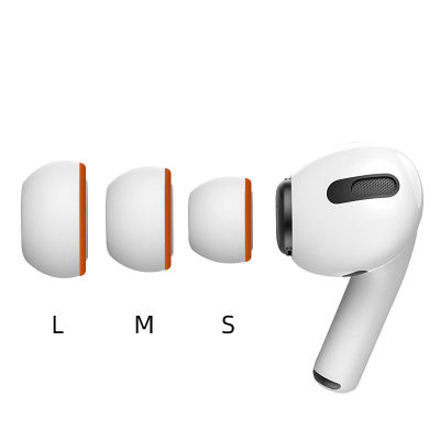 Almohadillas de espuma viscoelástica para Airpods Pro auriculares inalámbricos Bluetooth cubiertas de silicona para los oídos almohadillas para los oídos 2 unids/par