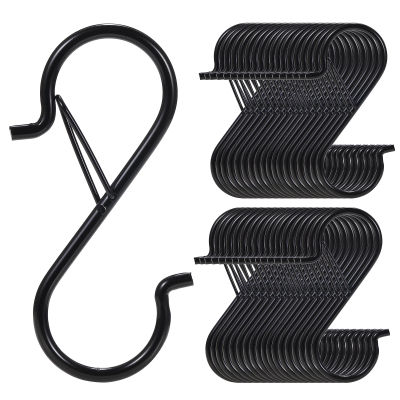 Ganchos en forma de S de 5/10/20 piezas con hebilla de seguridad, ganchos de metal resistentes en forma de S para colgar plantas, utensilios de cocina, ropa, olla, etc.