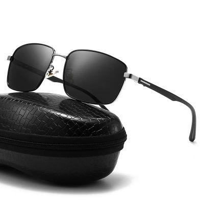 Gafas de Sol Polarizadas de Moda para Hombre, Gafas de Sol de Conducción, Gafas de Sol de Piloto Vintage Negras de Marca de Lujo para Mujer, Protección UV400