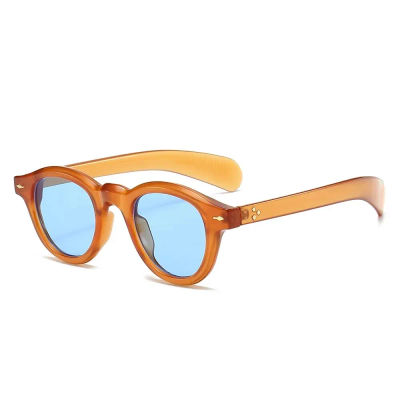 Gafas de sol ovaladas con estampado de leopardo a la moda europea y americana, gafas Retro con tachuelas de arroz, gafas de sol versátiles para hombres y mujeres