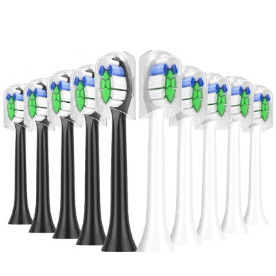 Paquete de 2-20 cabezales de repuesto para cepillos de dientes compatibles con los cabezales de cepillos de dientes eléctricos Philips Sonicare 4100 6500 6100 7500 5300 1100