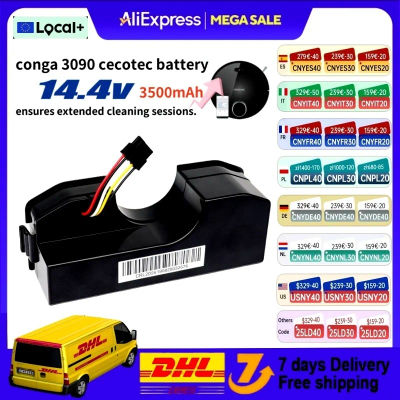Envío desde Polonia 3500mAh CECOTEC CONGA 3090 3091 3092 1690 2090 14,4 v Robot aspirador batería accesorios de repuesto