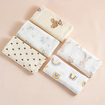 Manta de muselina para bebé Ins, manta de algodón de 2 capas para recibir mantas para recién nacido, Toalla de baño, ropa de cama de verano, artículos para bebé, madre y niño