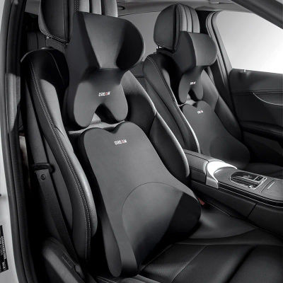 Soporte Lumbar para coche, reposacabezas, almohada para el cuello, almohadas universales suaves para el cuello, cojín de espuma viscoelástica para coche, almohada Lumbar, soporte para la espalda