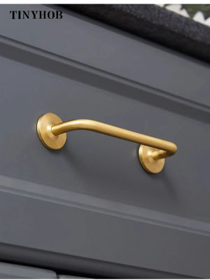 Asas largas doradas minimalistas para muebles, armario, cocina, guardarropa, mesita de noche, 2,52 "-15,74"