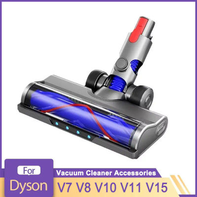 Cabezal de cepillo para aspiradora Dyson V7 V8 V10 V11 V15 para alfombras de pelo corto y suelos duros, cabezal de accionamiento directo