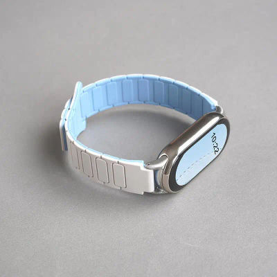 Correa Magnética de Silicona para Xiaomi Smart Band 10 9 8 NFC, Repuesto de Pulsera para Smartwatch, Correa para Mi Band 10