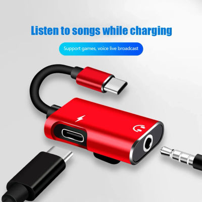 Adaptador de Tipo C a Conector de 3.5 mm para Xiaomi Huawei, Divisor de Audio Tipo C, Adaptador de Auriculares de 3.5, Cargador USB-C, No para iPhone ni Samsung