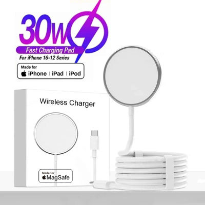 Apple Magsafe Original Cargador Inalámbrico Para el iPhone 16 15 14 13 12 11 Pro Max X XS XR 8 Plus de Carga Rápida Tipo C Cable Rayo