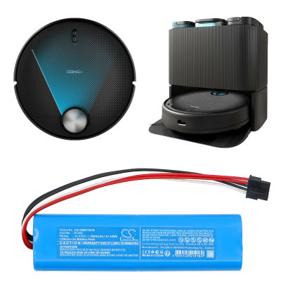 Batería de Repuesto de 14.4V 2600mAh/3350mAh para Aspiradora ETA 7243 Aquilo Pro, para Cecotec Conga 11090, Rockstar Deepclean Max