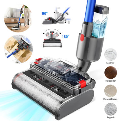 Cabezal de Mopa para Aspiradoras Dyson, Compatible con los Modelos V7, V8, V10, V11 y V15. Adecuado para limpieza en húmedo y en seco, y se puede usar para limpiar pisos de madera dura, alfombras y