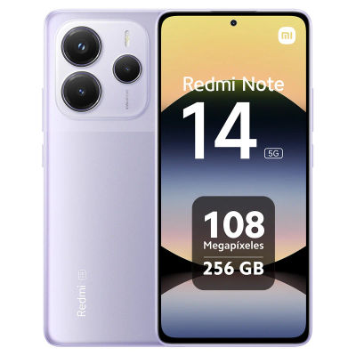 Xiaomi Redmi Note 14 5G Smartphone 8+256 GB, Pantalla MediaTek Dimensity 7025-Ultra de 108 MP, 120 Hz, protección Ocular, batería de 5110 mAh, NFC,sin Cargador
