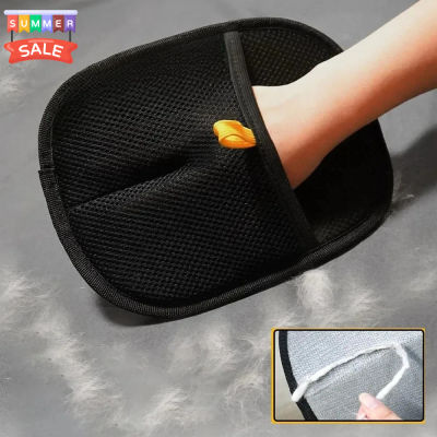 Guantes estáticos para depilación de mascotas, guantes de aseo y deshedding para perros y gatos, funciona en ropa de alfombras y sofás, cepillo multisuperficie