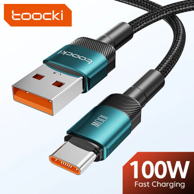 Toocki-Cable USB tipo C para móvil, cargador de carga rápida de 100W, 3m6A, para Huawei Honor, Xiaomi, Oneplus, Samsung