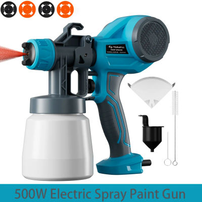 Pistola de pintura ligera, de alta potencia y con tecnología HVLP, ideal para pintar casas, armarios, muebles, vallas y paredes. Incluye 4 boquillas y 3 tipos de pulverización. Fácil de limpiar.