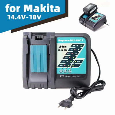 Cargador de batería rápido DC18RC Compatible con batería de iones de litio Makita 14,4 V-18V BL1415 BL1430 BL1815 BL1830B BL1850B BL1860B