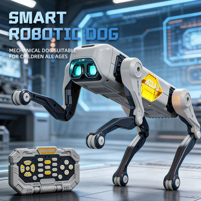 Perro Robot Biónico RC Inteligente, Control Dual por Voz y Aplicación, Juguete Eléctrico para Niños, Regalo Navideño