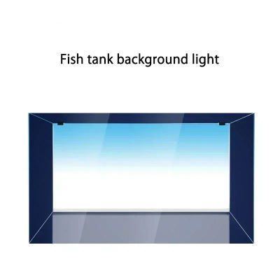 Luz de fondo de PVC para decoración de Acuario, LED RGB, adorno de pecera, Material acrílico, lámpara marina o de plantas