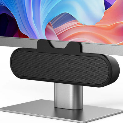 Altavoz de computadora Control de volumen estéreo de alta definición Abrazaderas fácilmente Pantalla de sonido fuerte Altavoz de PC de escritorio USB para juegos