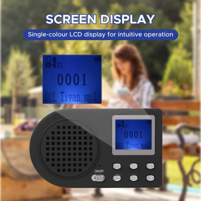 Nuevo Reproductor MP3 Digital para Exteriores, Dispositivo Electrónico con Sonido de Granja, Altavoz, Amplificador/Control Remoto (Opcional)