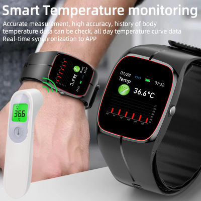 Reloj inteligente de presión arterial de grado médico, bomba de aire, Airbag, temperatura corporal, ECG en sangre verdadero, Monitor de frecuencia cardíaca, reloj de salud para ancianos