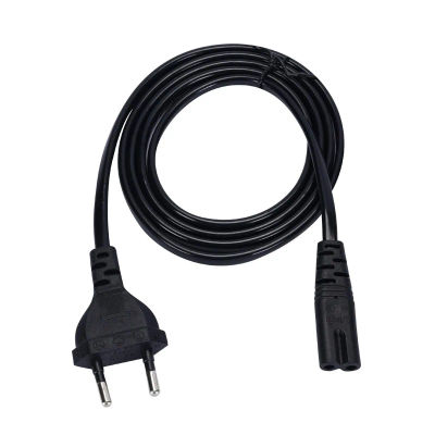 Cable de Alimentación Europeo de 2 Clavijas, Cable de Extensión C7 Figura 8, Cable de Alimentación Europeo para Samsung, LG, Sony, TV, Monitor, Fuente de Alimentación, PS3, XBox, Cargador