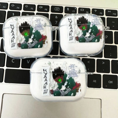 Funda blanda de dibujos animados para AirPods 1, 2, Pro, 3, 4, funda para auriculares Bluetooth sin cables, carcasa transparente para auriculares de Anime para Pro2