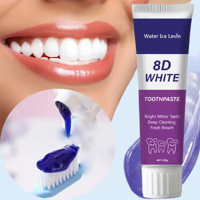 Pasta de dientes de nieve 8D, Limpieza Profunda, contiene extracto de planta Natural, aliento fresco, fórmula de confianza mejorada, adecuada para adultos y adolescentes, mejora la confianza en el