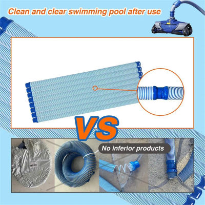 BHBL Paquete de 5 Mangueras de Repuesto para Aspiradora de Piscina de 39 Pulgadas R0527700, Compatibles con Zodiac MX6 MX8 T3 T5 X7, Manguera de Limpieza con Cierre Giratorio