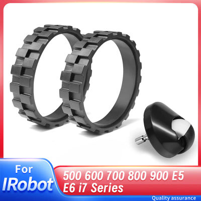 Neumáticos de repuesto para aspiradora IRobot Roomba serie 500, 600, 700, 800, 900, E5, E6, i7, un par de neumáticos y ruedas delanteras como