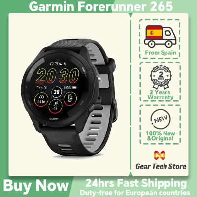 Reloj Deportivo Inteligente Garmin Forerunner 265 Estilo Básico, Pantalla AMOLED de 1.3 Pulgadas, Monitor de Actividad