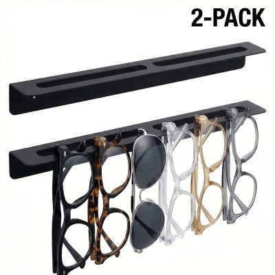 Organizador de Gafas de Sol 2D para Montar en la Pared, Soporte Resistente para Gafas, Estante para Gafas de Sol que Ahorra Espacio, 1 Pieza/2 Piezas