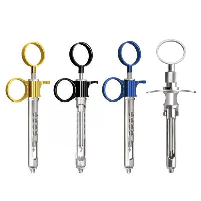 Herramientas dentales de alta calidad, jeringa Dental de acero inoxidable, estilo bolígrafo, instrumento quirúrgico aspirador, herramienta inyector de dentista