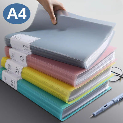 Carpeta de inserción transparente A4 para libro de datos, carpeta de almacenamiento para libros con imágenes, carpeta de oficina clasificada de gran capacidad multicapa