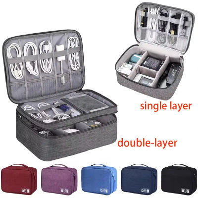 Bolsa de Almacenamiento de Cables de Viaje, Organizador Electrónico Digital Portátil a Prueba de Agua, Bolsa de Almacenamiento para Cables USB, Cargadores y Enchufes