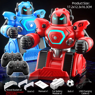Robot RC batalla boxeo fútbol Robot juego para padres e hijos Robot de Control remoto 2,4G Robot de lucha juguete de Control remoto JJRC R30