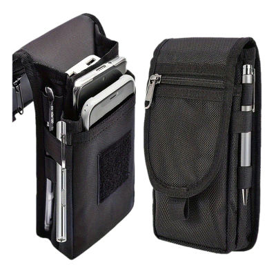 Bolsa para teléfono móvil con pantalla grande, riñonera informal, monedero diario, bolsa multiusos para cinturón de teléfono, bolsa táctica Molle para teléfono