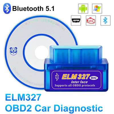 ELM327 Mini V2.1 Detector Bluetooth OBD Bluetooth Detector de malfunción de coche OBD2 escáner decodificador de coche para Android/Windows