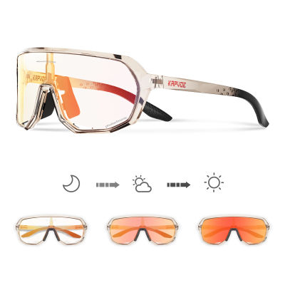 KAPVOE Gafas de ciclismo Gafas de sol fotocromáticas Hombres y mujeres Gafas de sol para bicicleta de montaña Gafas deportivas UV400 Ciclismo Correr MTB