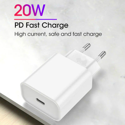 PD 20W USB C cargador de teléfono tipo C Cable cargador rápido adaptador de cargador de teléfono móvil para iPhone iPad Samsung OnePlus enchufe UE/EE. UU.
