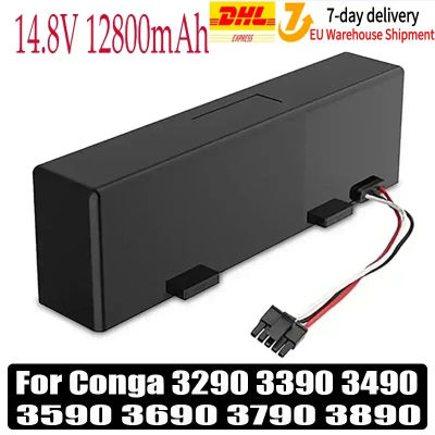Batería recargable Original para Robot aspirador Conga 3290, 3390, 3490, 3590, 3690, 3790, 3890, 14,8 V, 12800mah