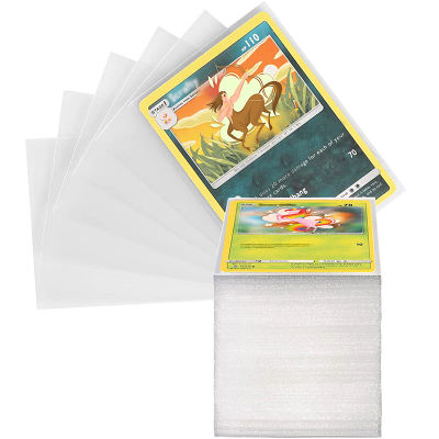 100 Uds fundas protectoras para tarjetas juguete transparente juego VMAX estuche protector carpeta comercial regalo para niños 2,6*3,58 pulgadas