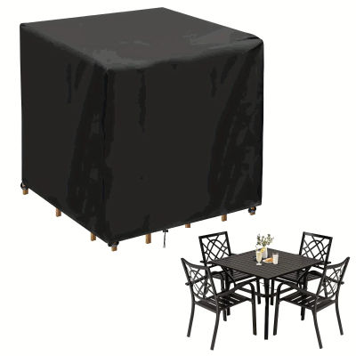 Juego de fundas cuadradas para muebles de Patio, resistentes a los rayos UV, protección para mesa y silla de exterior para todo tipo de clima, 300 tamaños